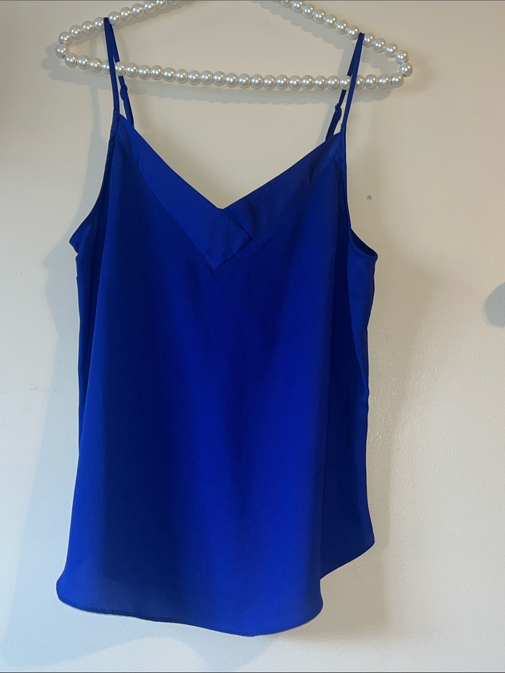 Dynamite Blue V-Neck Spaghetti Strap Cami